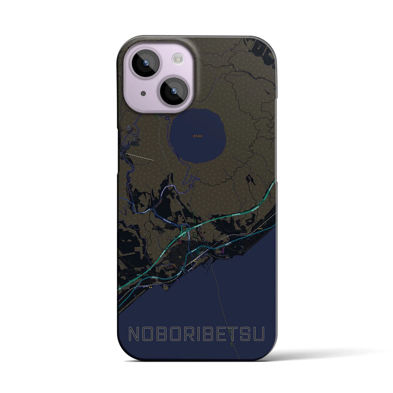 【登別(北海道)】地図柄iPhoneケース(バックカバータイプ)