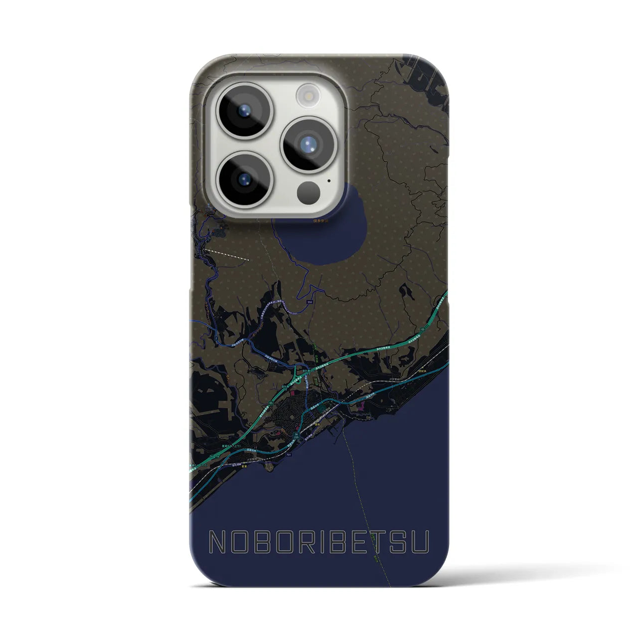 【登別(北海道)】地図柄iPhoneケース(バックカバータイプ)