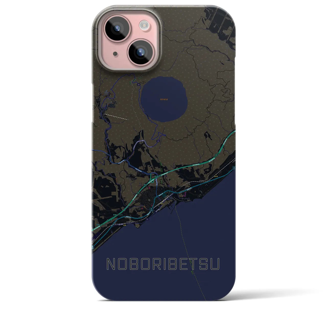 【登別(北海道)】地図柄iPhoneケース(バックカバータイプ)