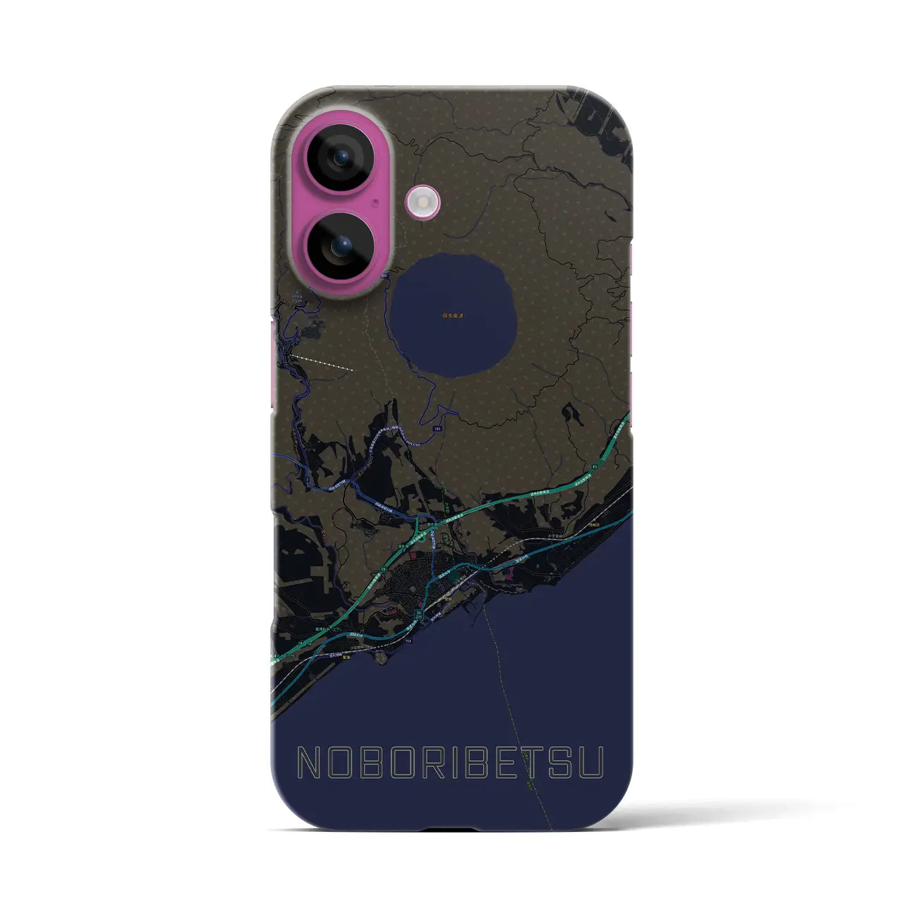 【登別(北海道)】地図柄iPhoneケース(バックカバータイプ)