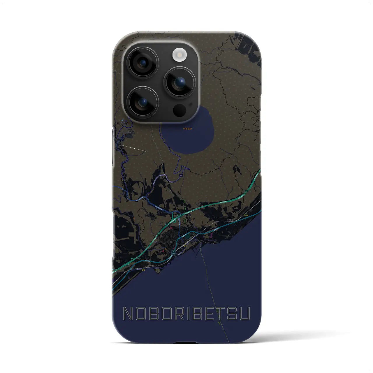 【登別(北海道)】地図柄iPhoneケース(バックカバータイプ)