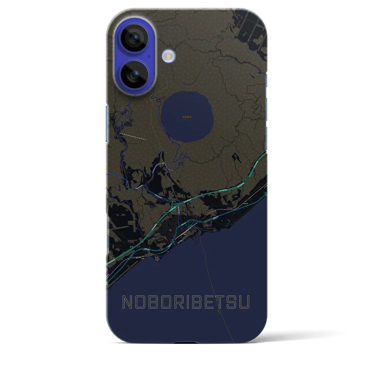 【登別(北海道)】地図柄iPhoneケース(バックカバータイプ)