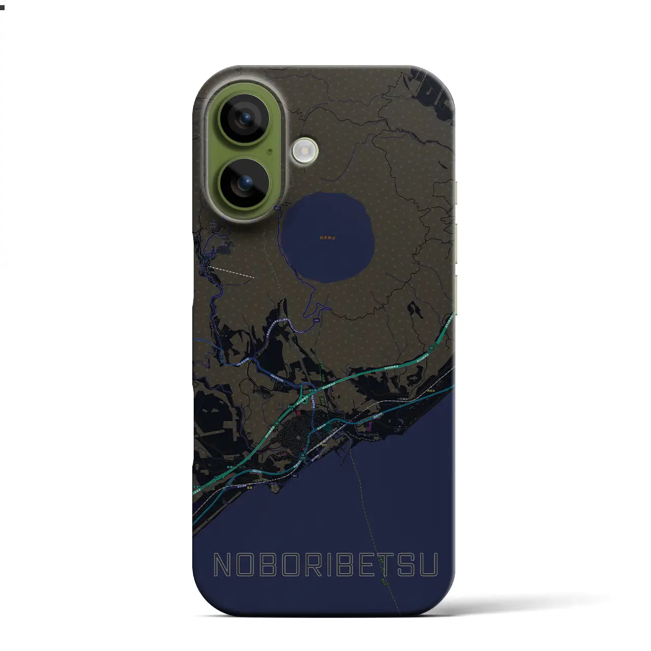 【登別(北海道)】地図柄iPhoneケース(バックカバータイプ)