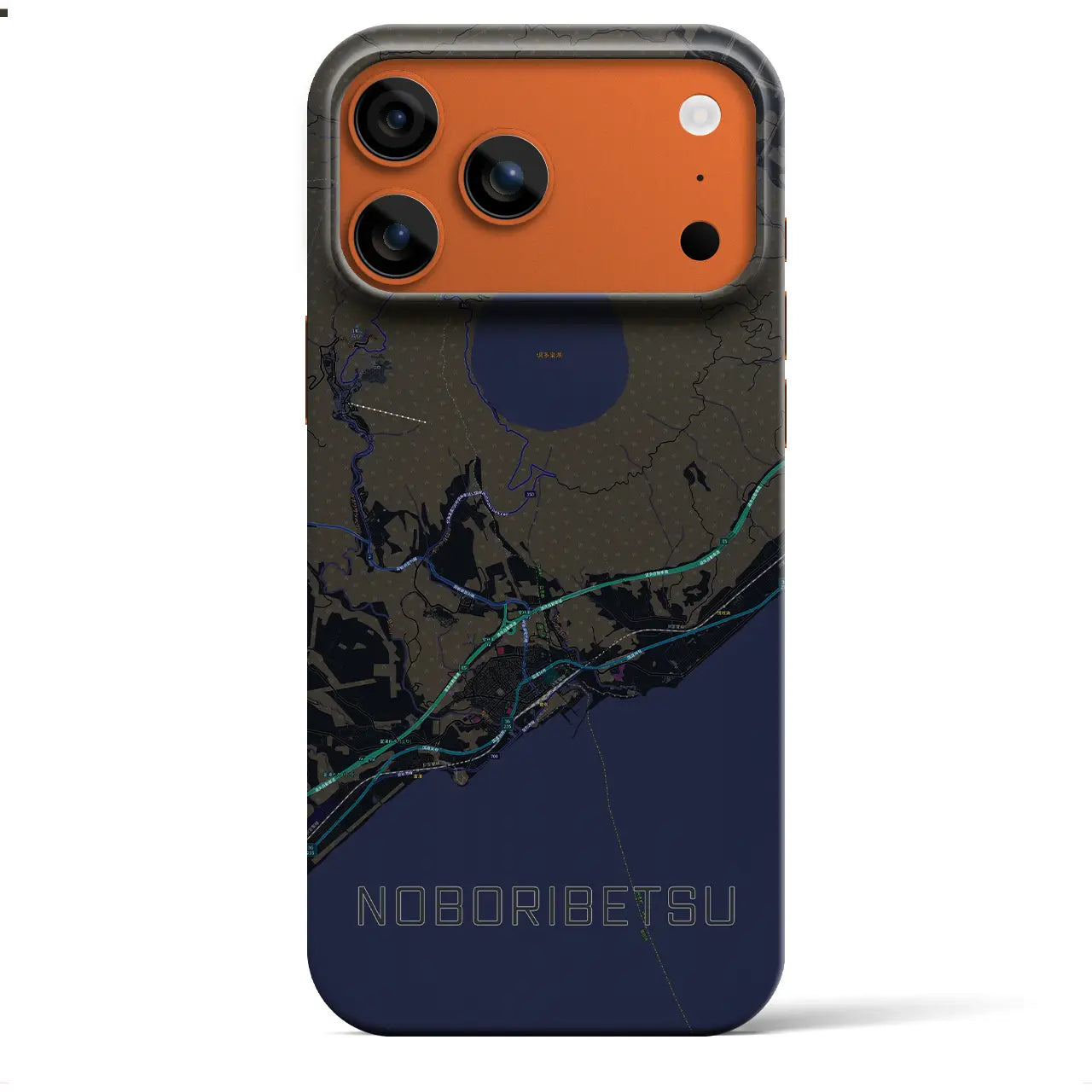 【登別(北海道)】地図柄iPhoneケース(バックカバータイプ)