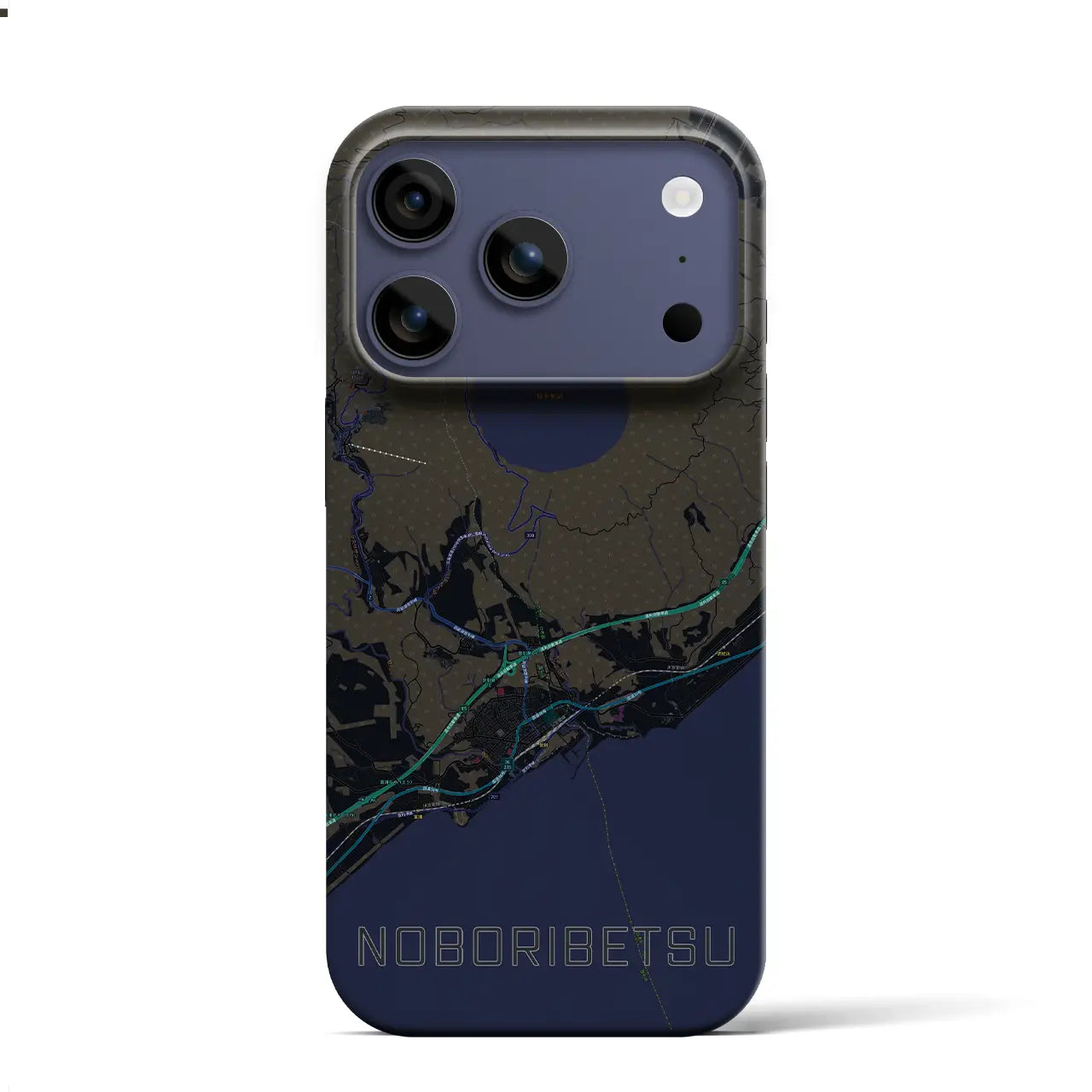 【登別(北海道)】地図柄iPhoneケース(バックカバータイプ)