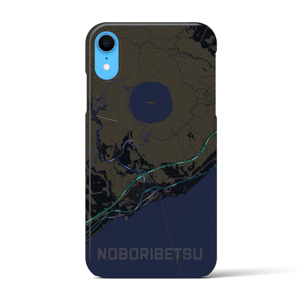 【登別(北海道)】地図柄iPhoneケース(バックカバータイプ)