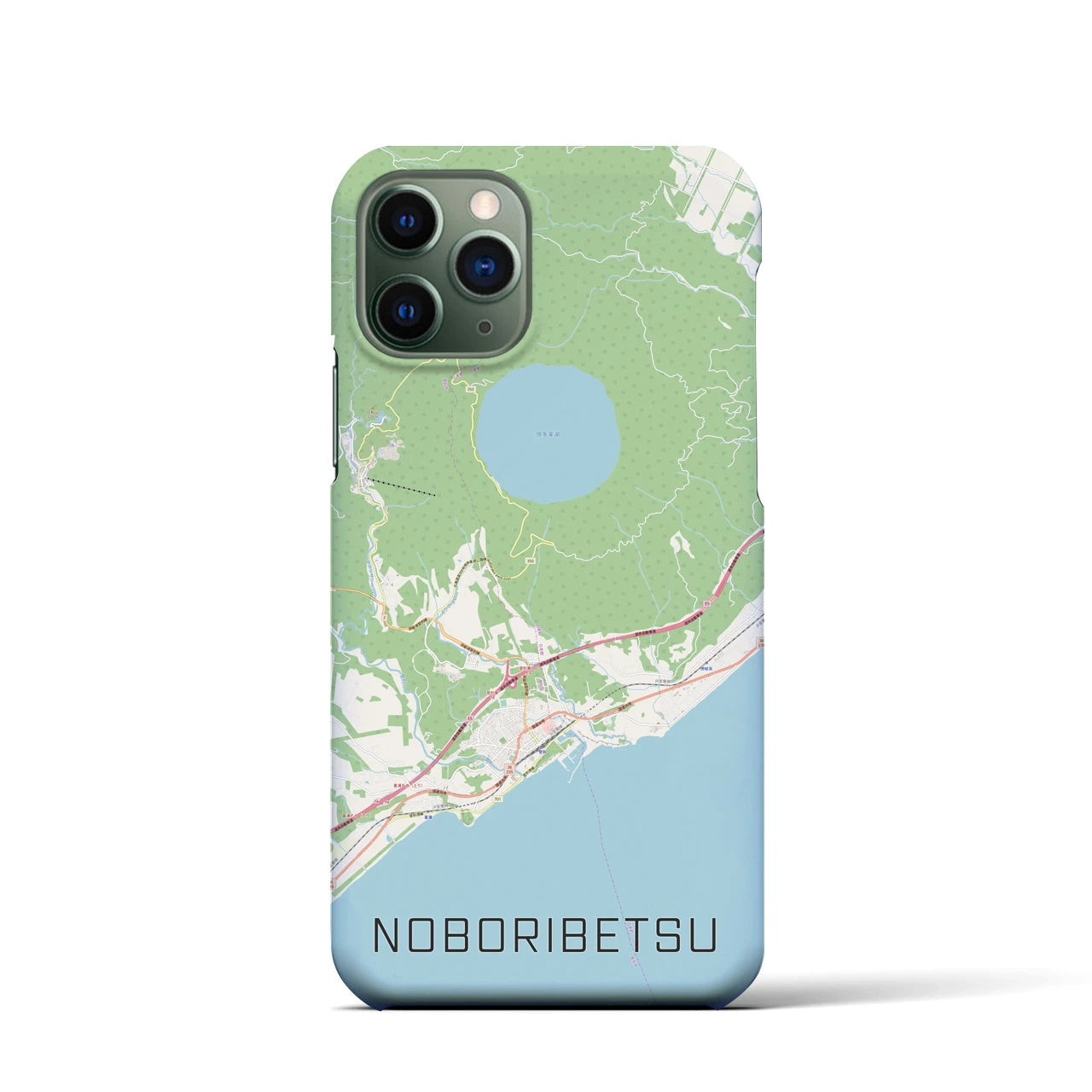 【登別(北海道)】地図柄iPhoneケース(バックカバータイプ)