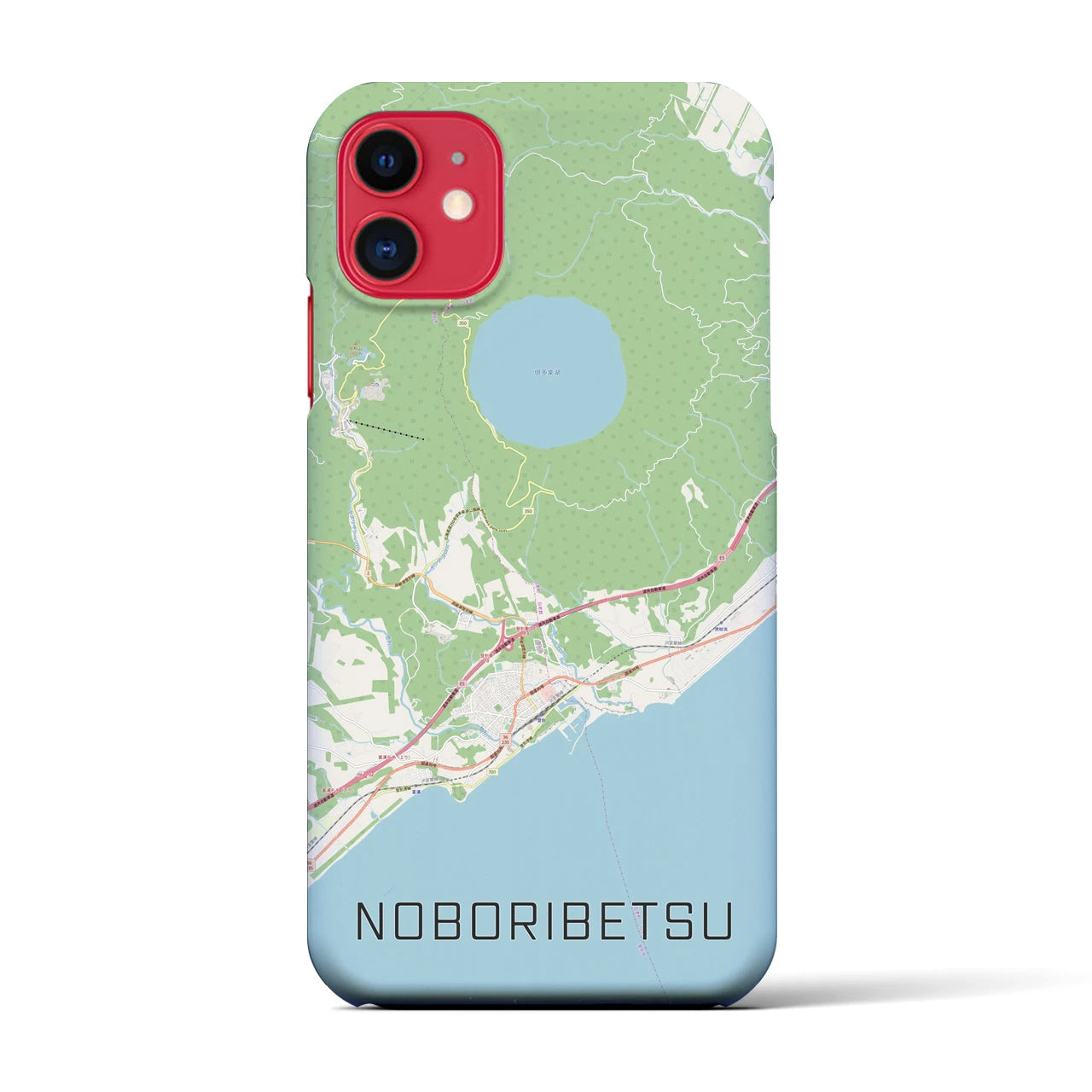 【登別(北海道)】地図柄iPhoneケース(バックカバータイプ)