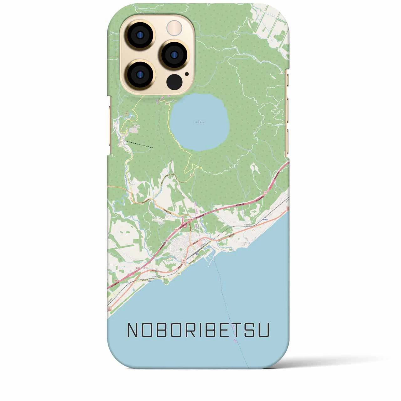 【登別(北海道)】地図柄iPhoneケース(バックカバータイプ)