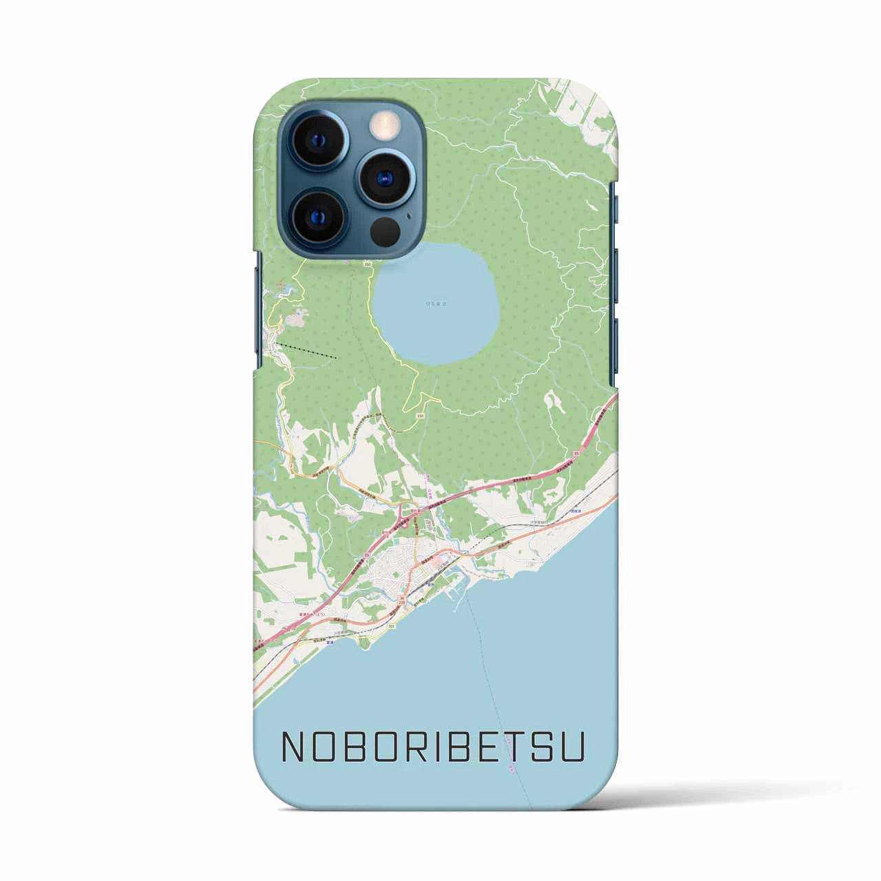 【登別(北海道)】地図柄iPhoneケース(バックカバータイプ)