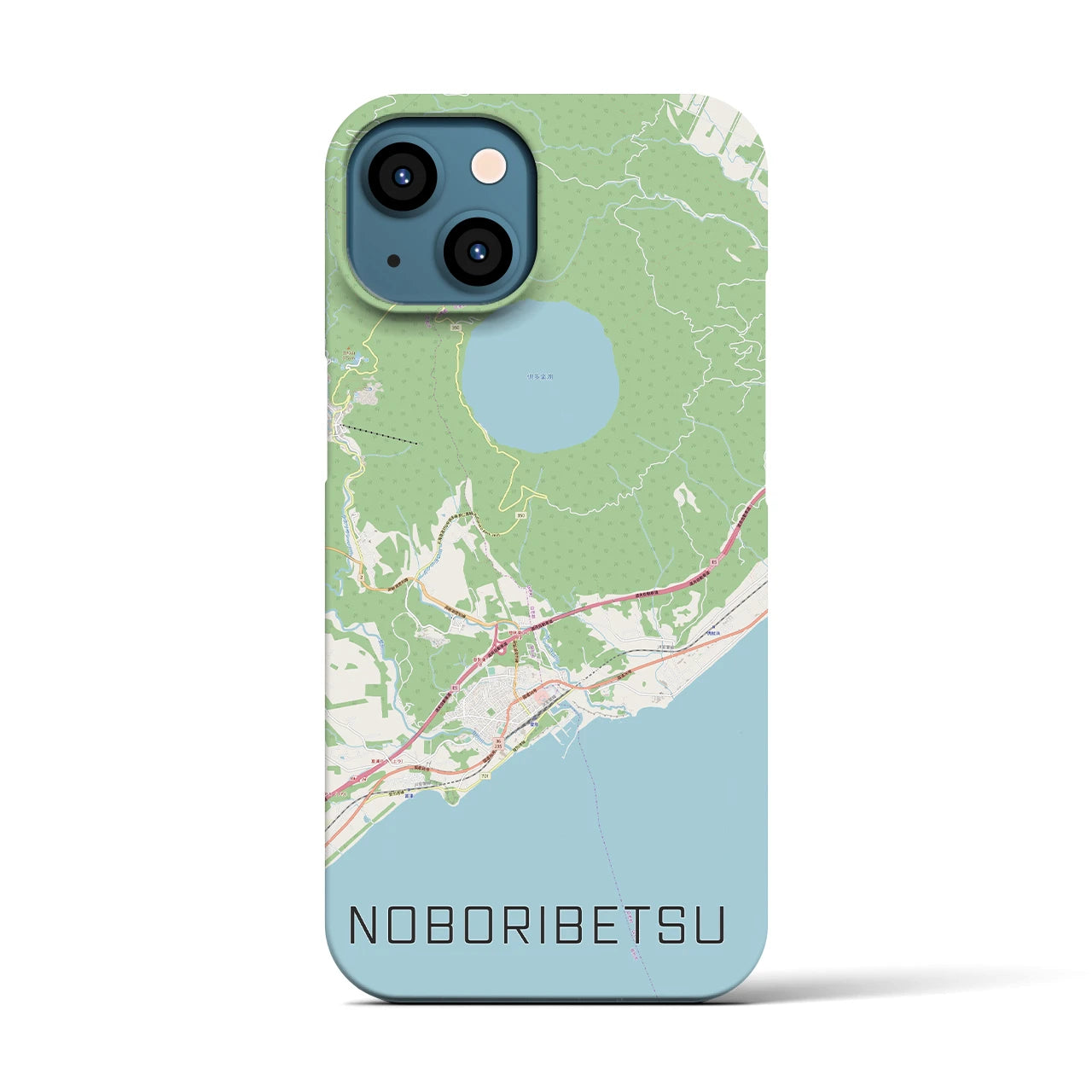 【登別(北海道)】地図柄iPhoneケース(バックカバータイプ)
