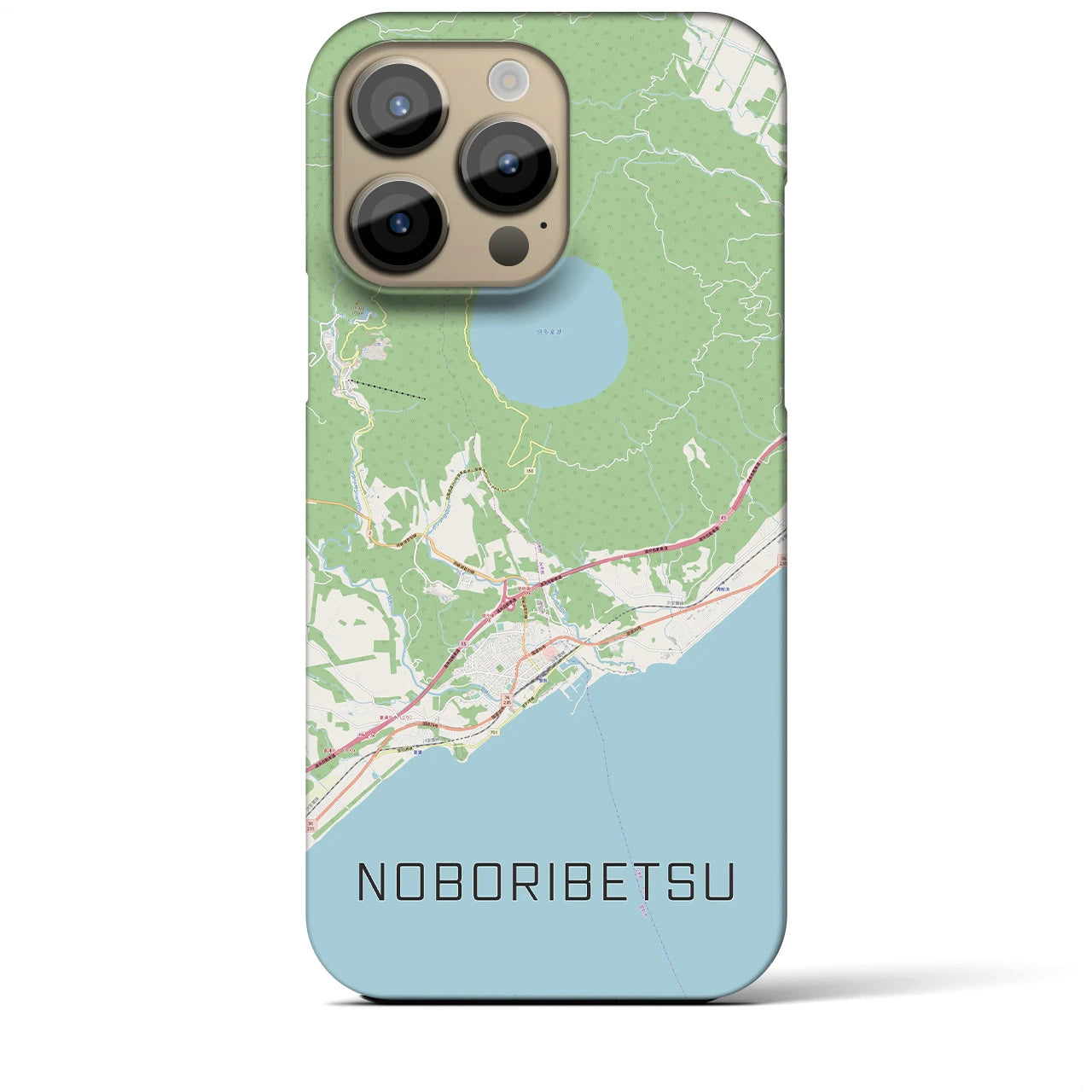 【登別(北海道)】地図柄iPhoneケース(バックカバータイプ)