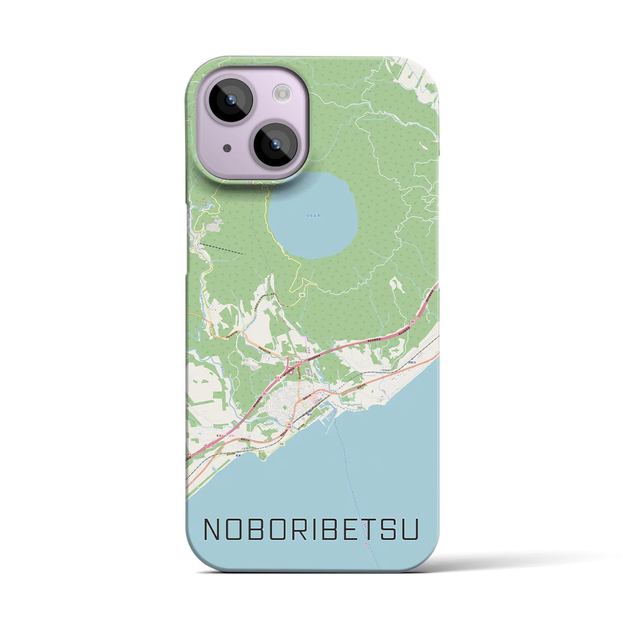 【登別(北海道)】地図柄iPhoneケース(バックカバータイプ)