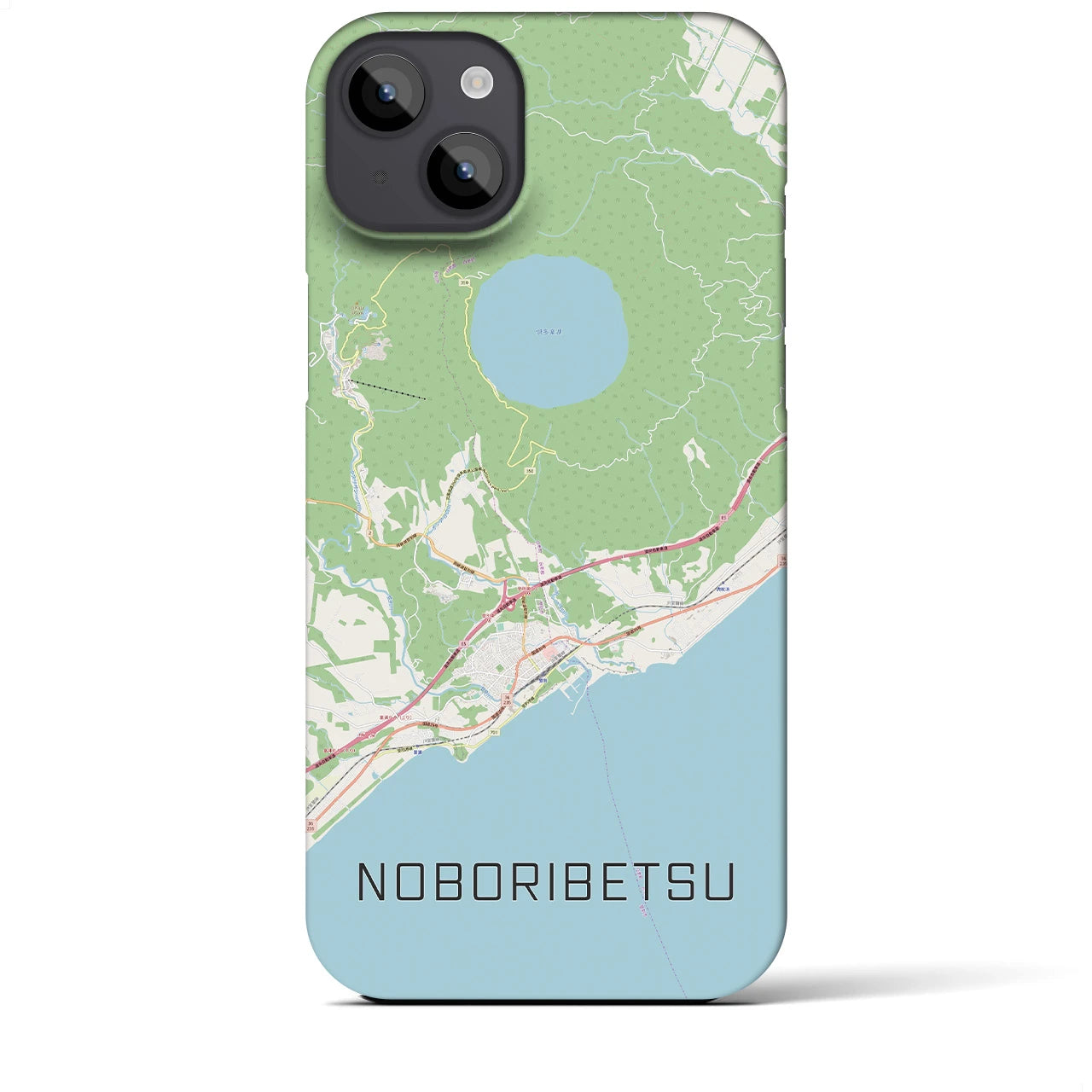 【登別(北海道)】地図柄iPhoneケース(バックカバータイプ)