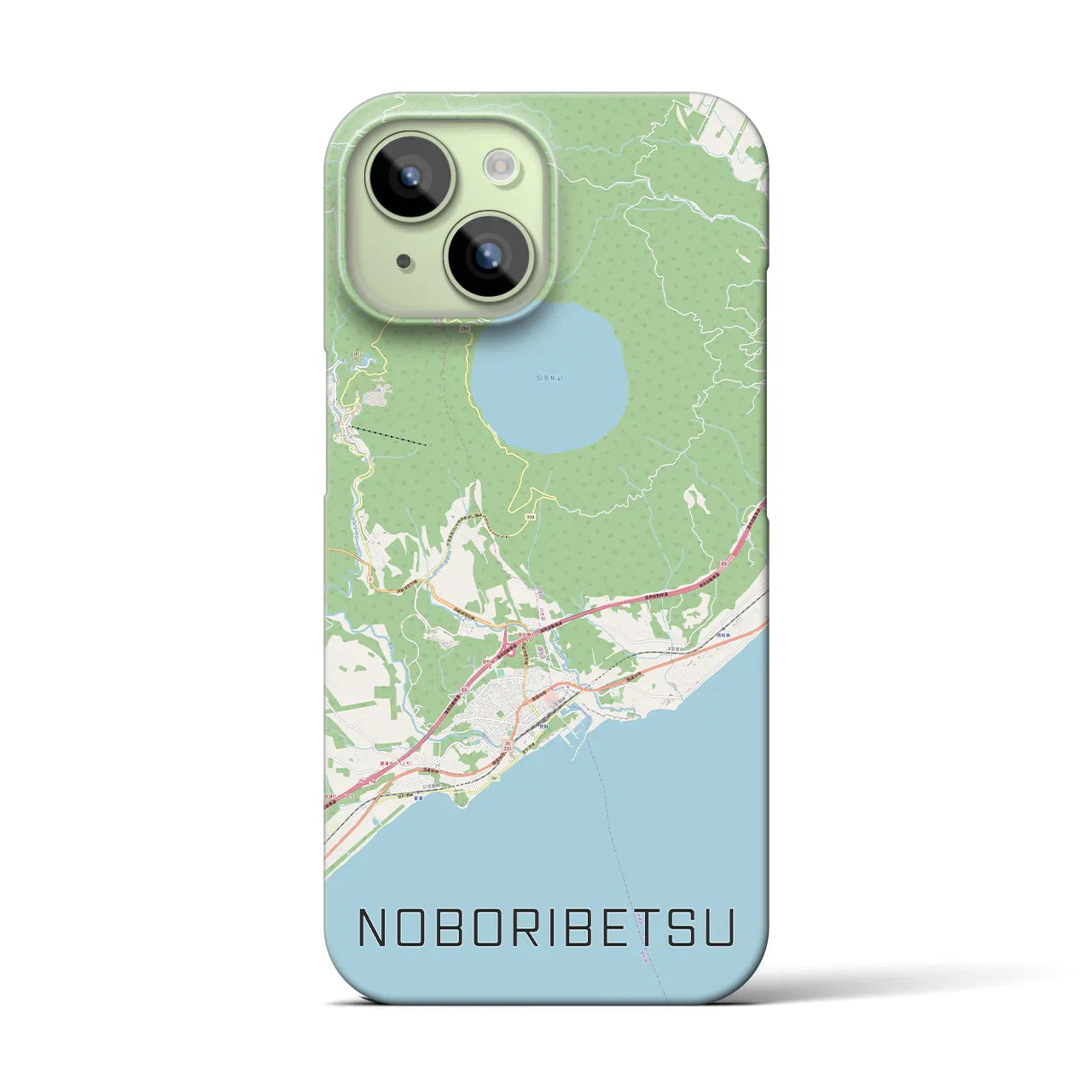 【登別(北海道)】地図柄iPhoneケース(バックカバータイプ)