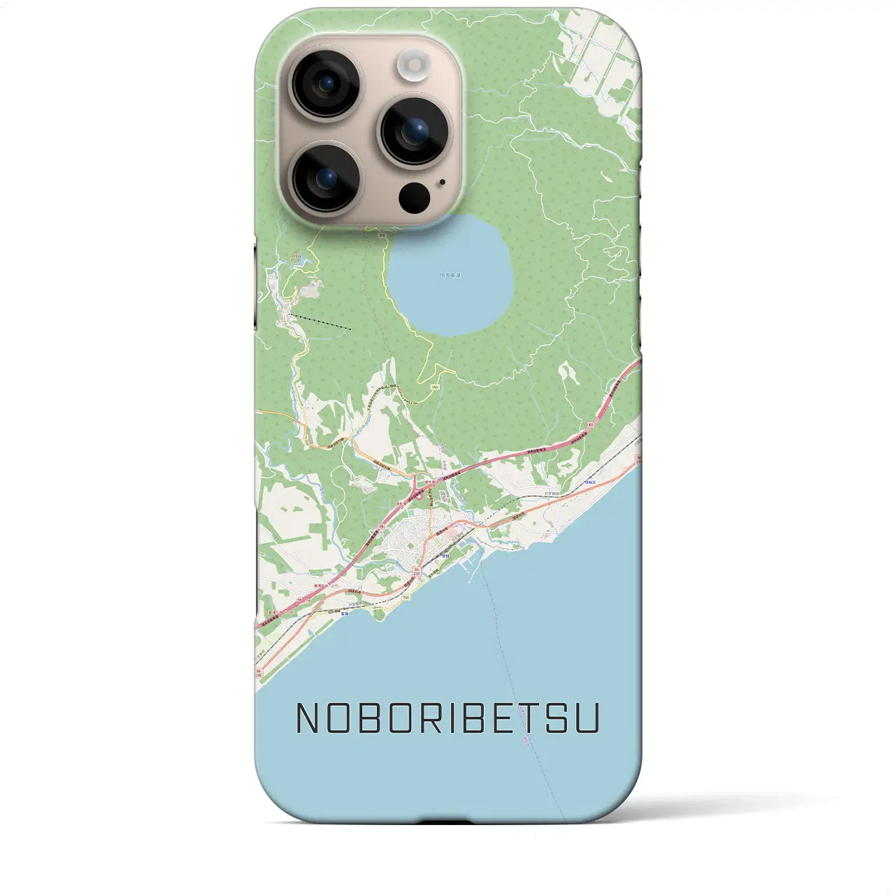 【登別(北海道)】地図柄iPhoneケース(バックカバータイプ)