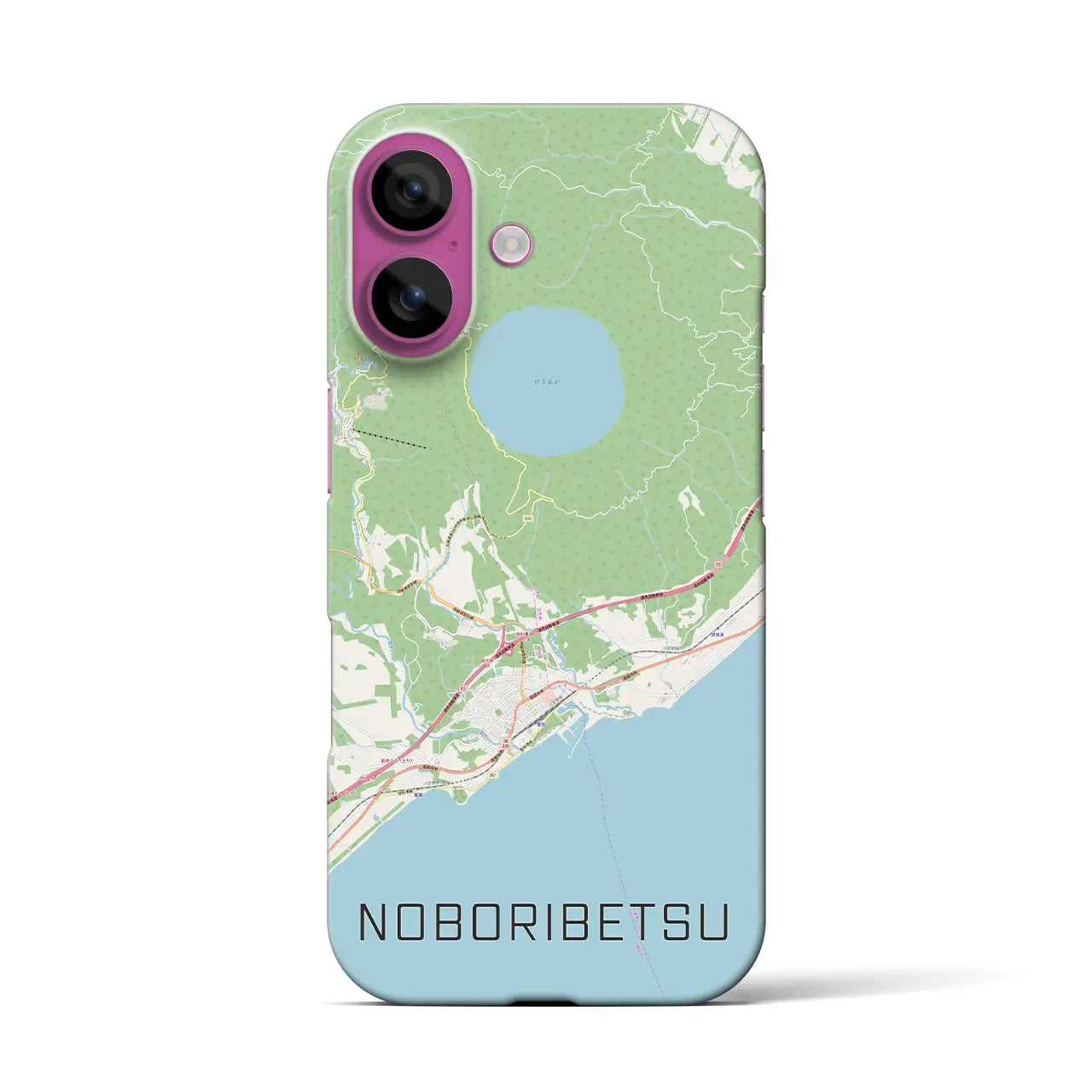 【登別(北海道)】地図柄iPhoneケース(バックカバータイプ)