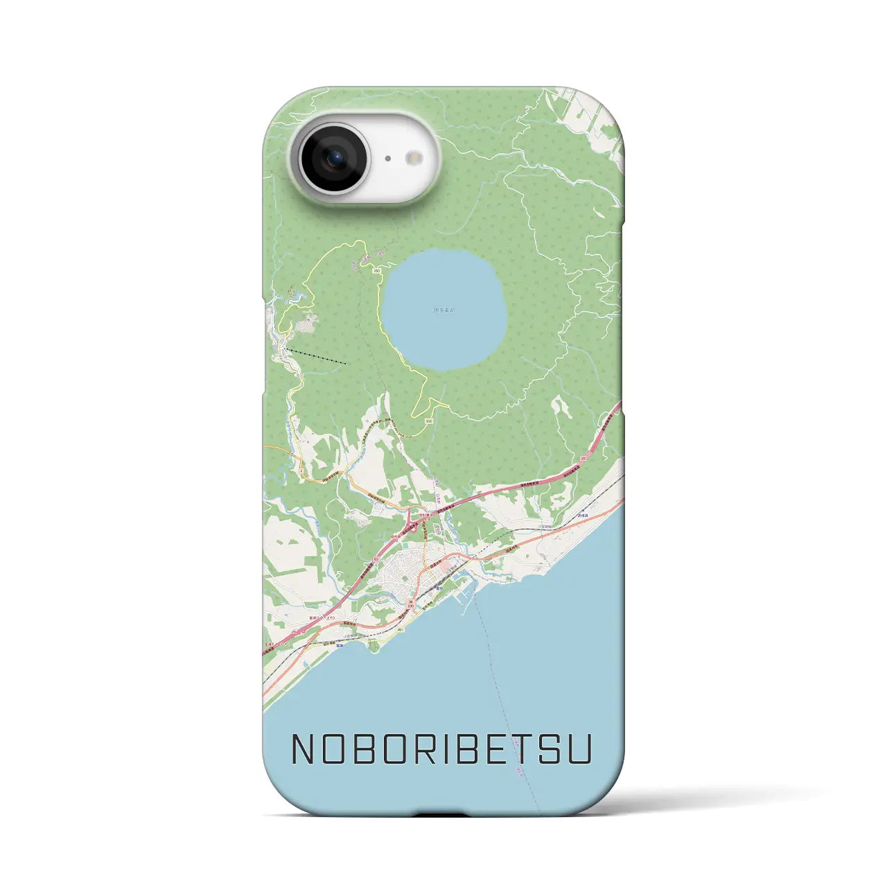 【登別(北海道)】地図柄iPhoneケース(バックカバータイプ)
