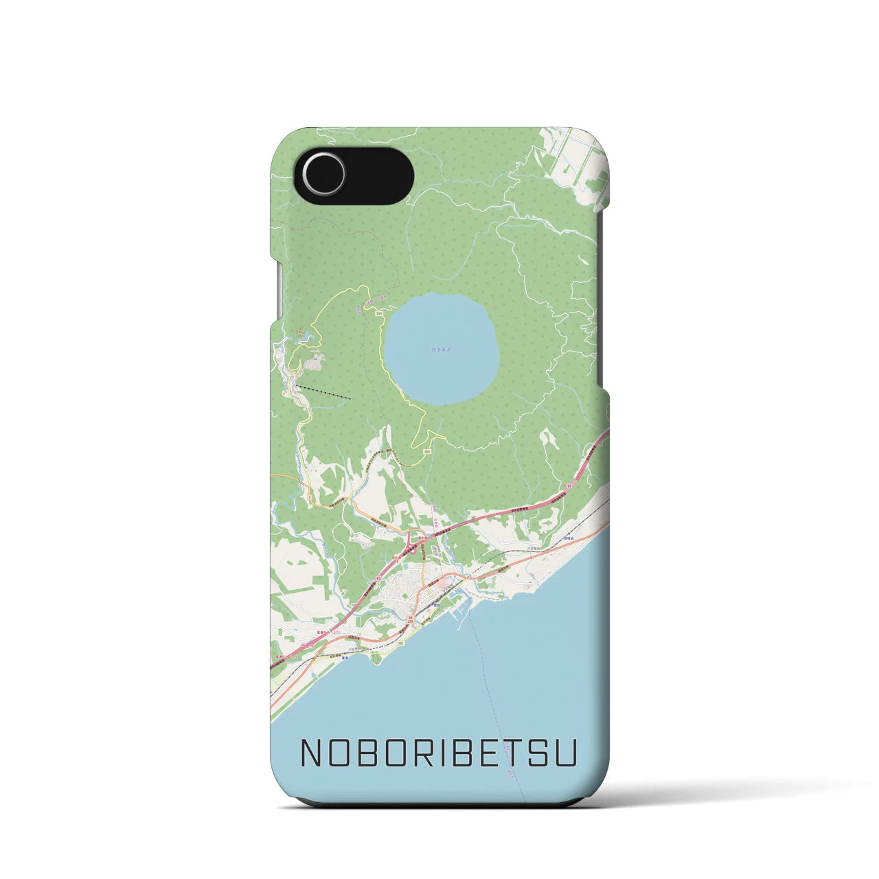 【登別(北海道)】地図柄iPhoneケース(バックカバータイプ)