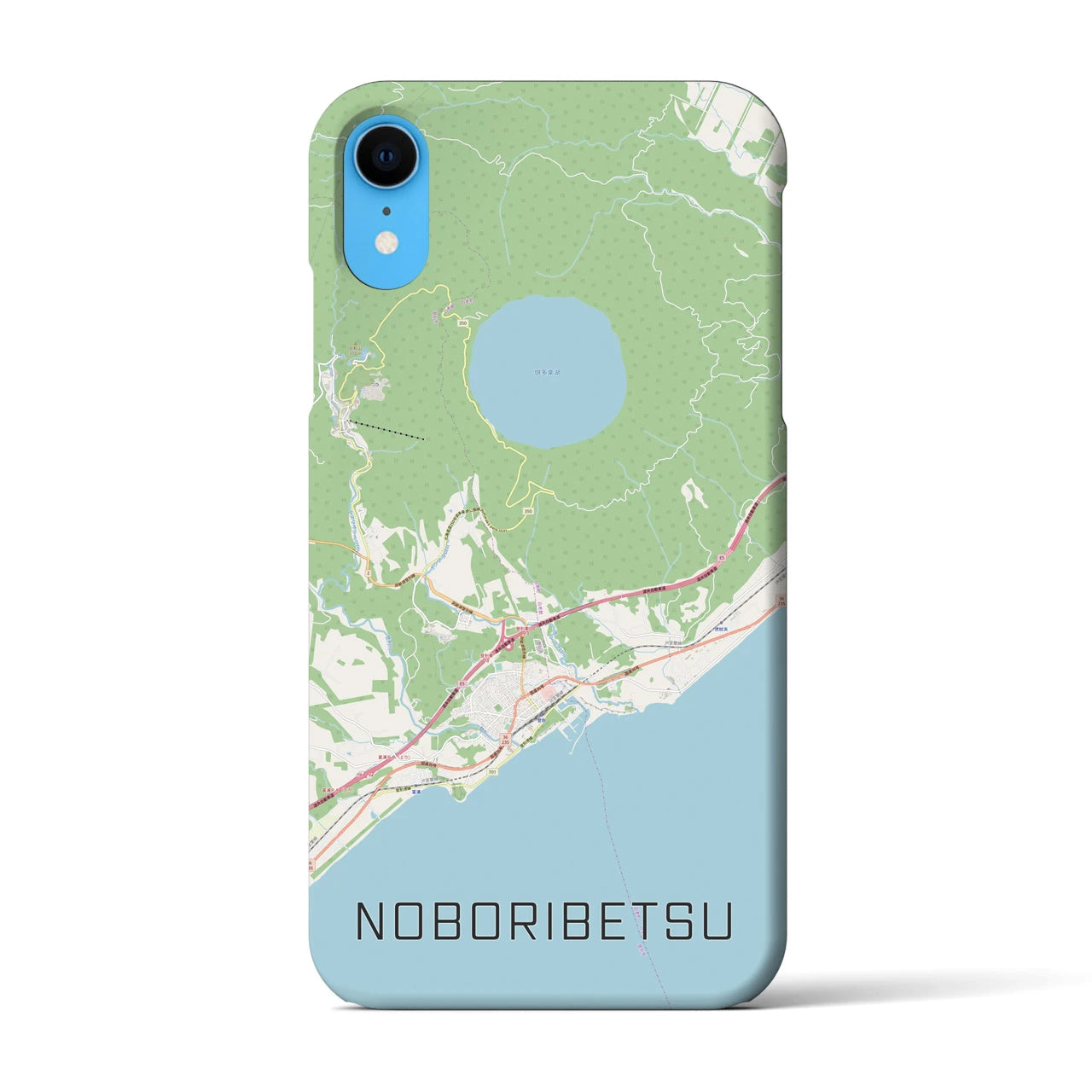 【登別(北海道)】地図柄iPhoneケース(バックカバータイプ)