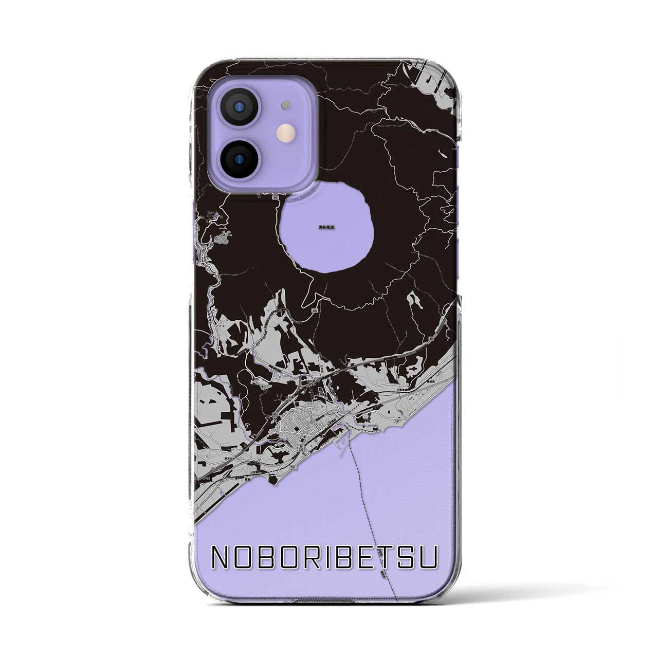 【登別(北海道)】地図柄iPhoneケース(クリアタイプ)
