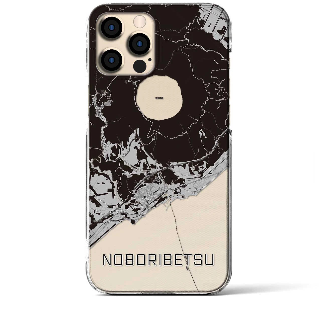 【登別(北海道)】地図柄iPhoneケース(クリアタイプ)