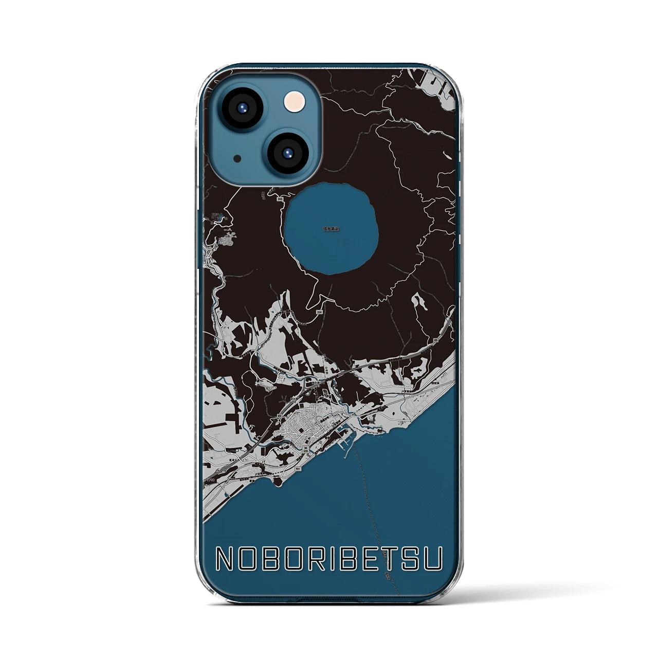 【登別(北海道)】地図柄iPhoneケース(クリアタイプ)