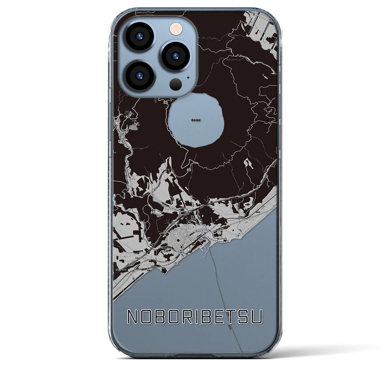 【登別(北海道)】地図柄iPhoneケース(クリアタイプ)