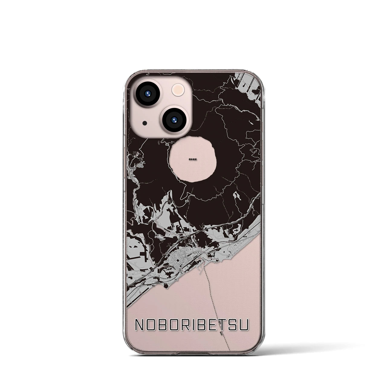 【登別(北海道)】地図柄iPhoneケース(クリアタイプ)