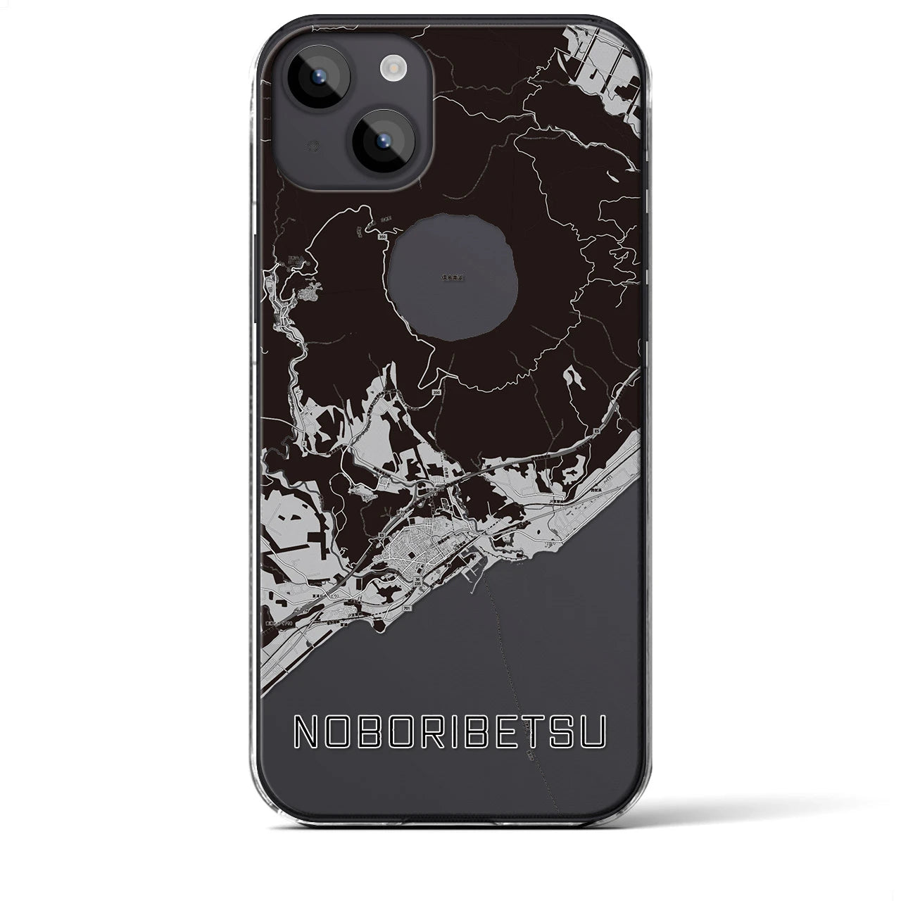 【登別(北海道)】地図柄iPhoneケース(クリアタイプ)