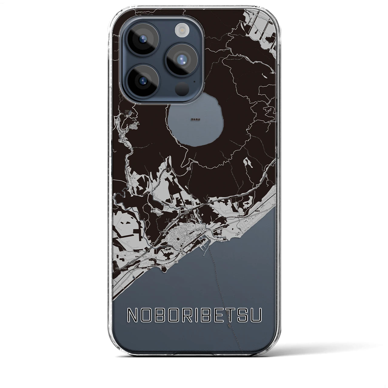 【登別(北海道)】地図柄iPhoneケース(クリアタイプ)