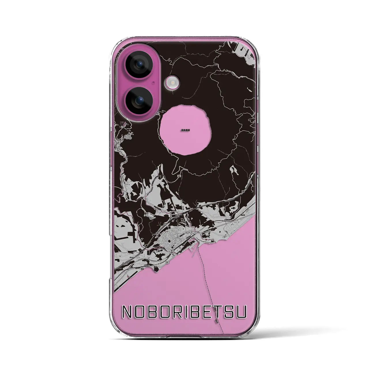【登別(北海道)】地図柄iPhoneケース(クリアタイプ)
