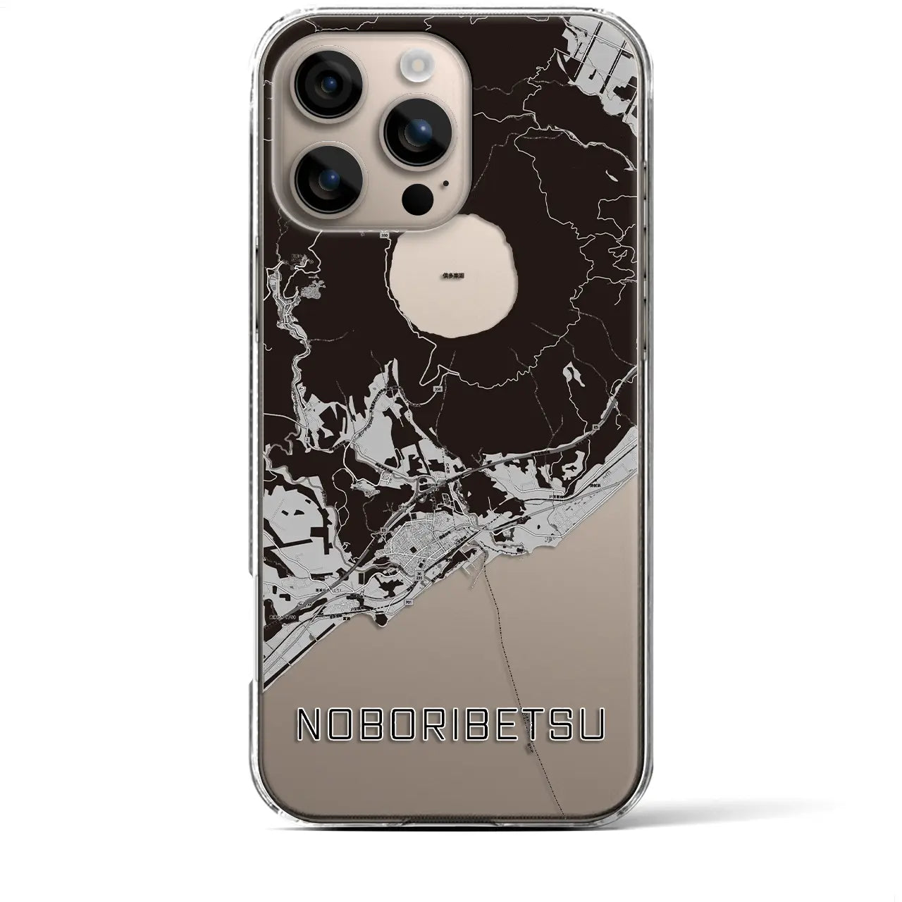 【登別(北海道)】地図柄iPhoneケース(クリアタイプ)