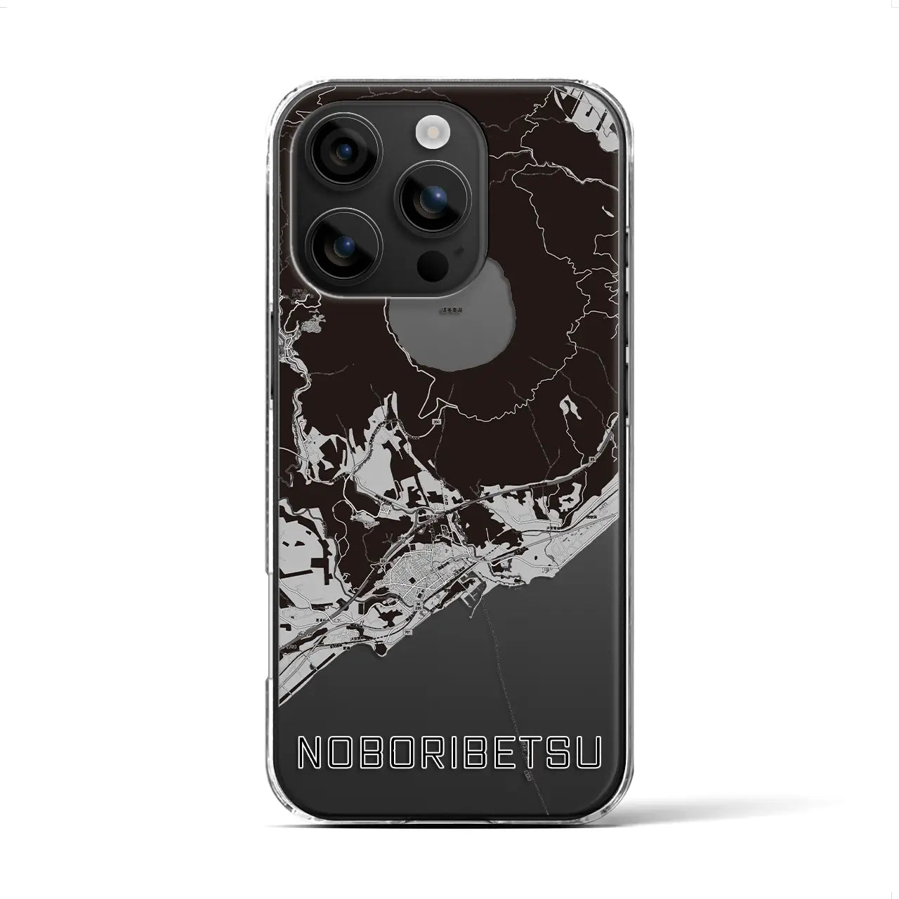 【登別(北海道)】地図柄iPhoneケース(クリアタイプ)