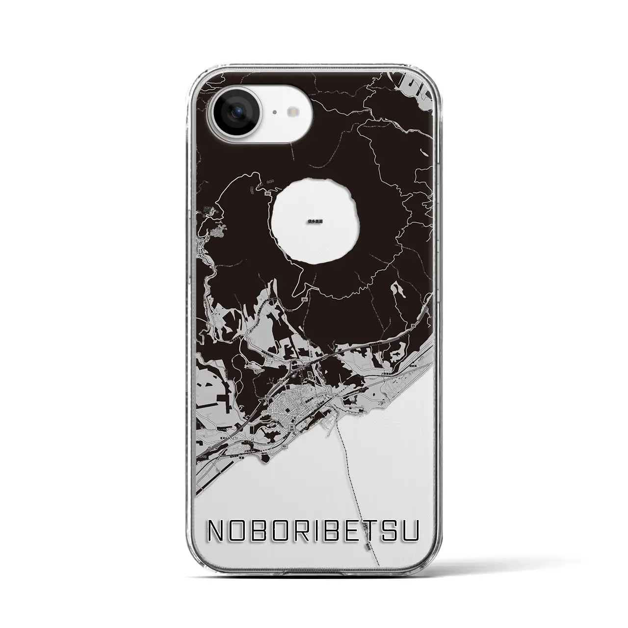 【登別(北海道)】地図柄iPhoneケース(クリアタイプ)