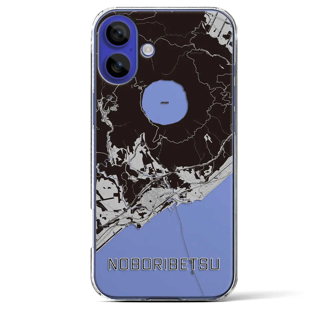 【登別(北海道)】地図柄iPhoneケース(クリアタイプ)