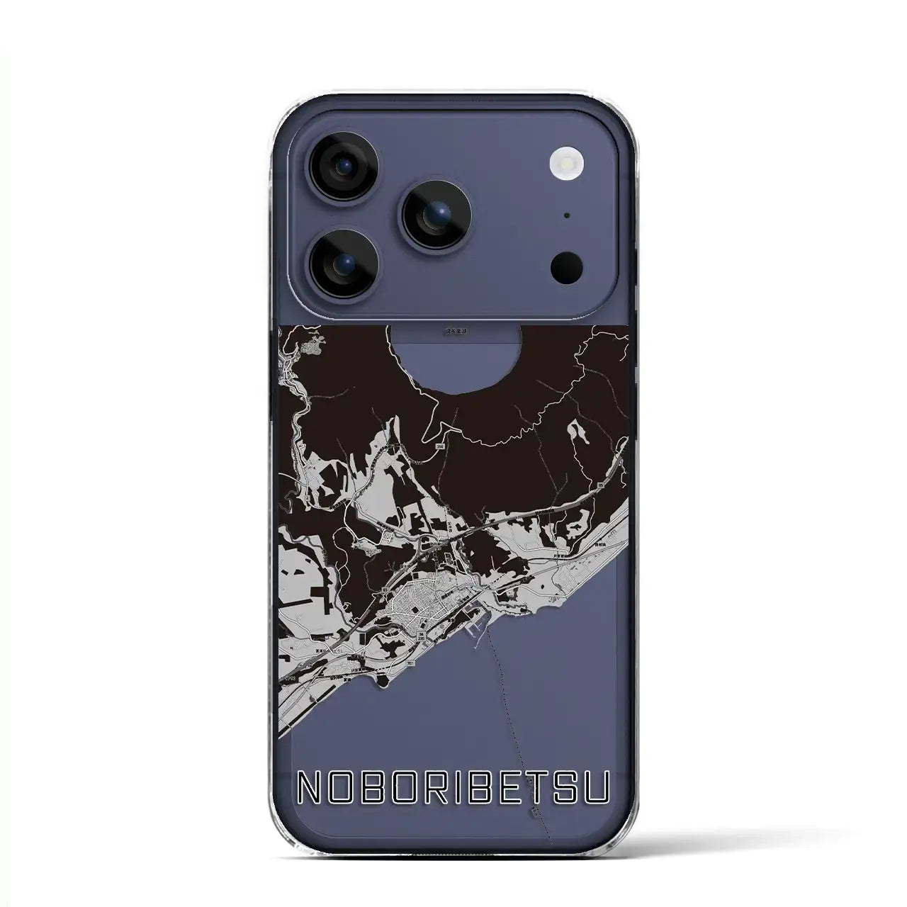 【登別(北海道)】地図柄iPhoneケース(クリアタイプ)