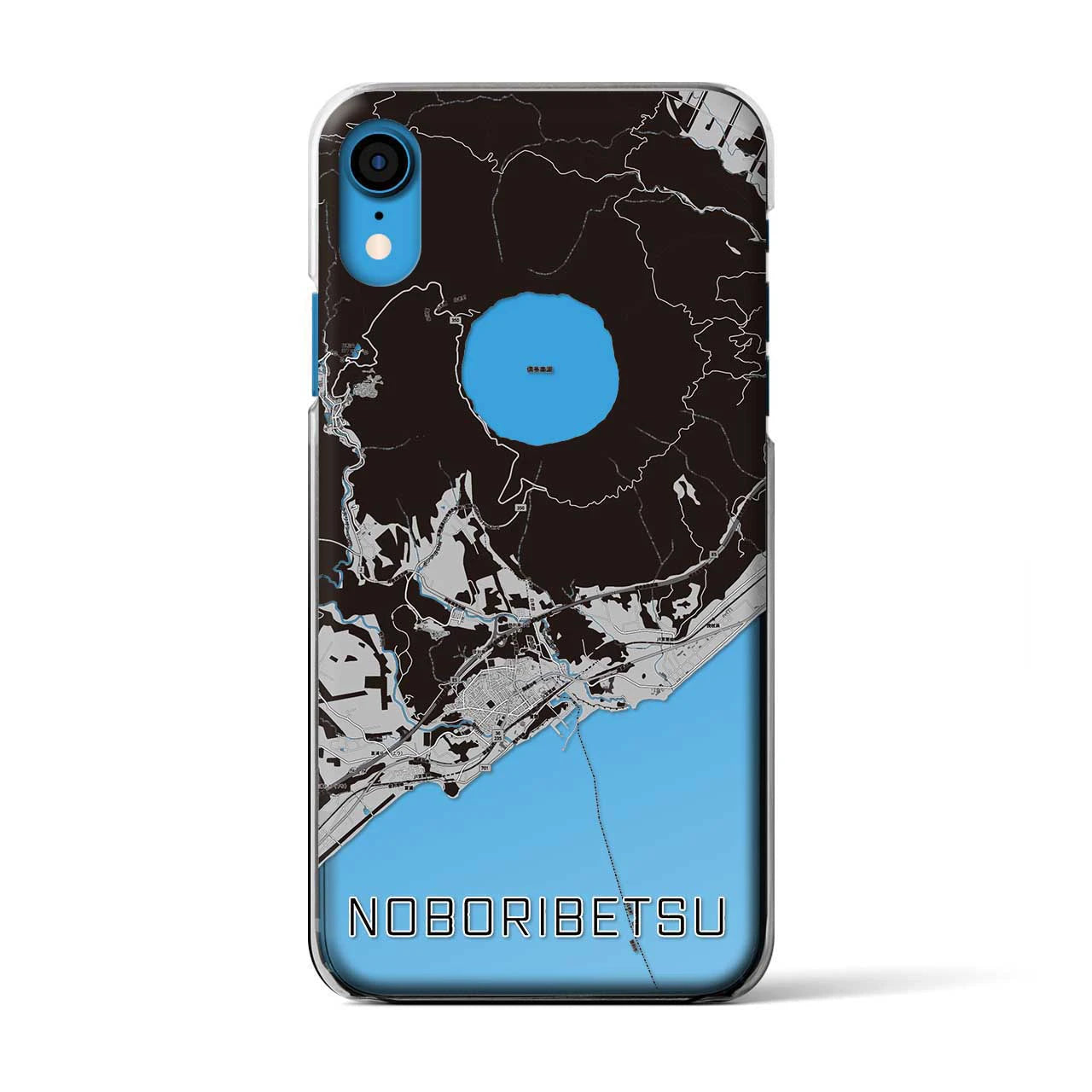 【登別(北海道)】地図柄iPhoneケース(クリアタイプ)