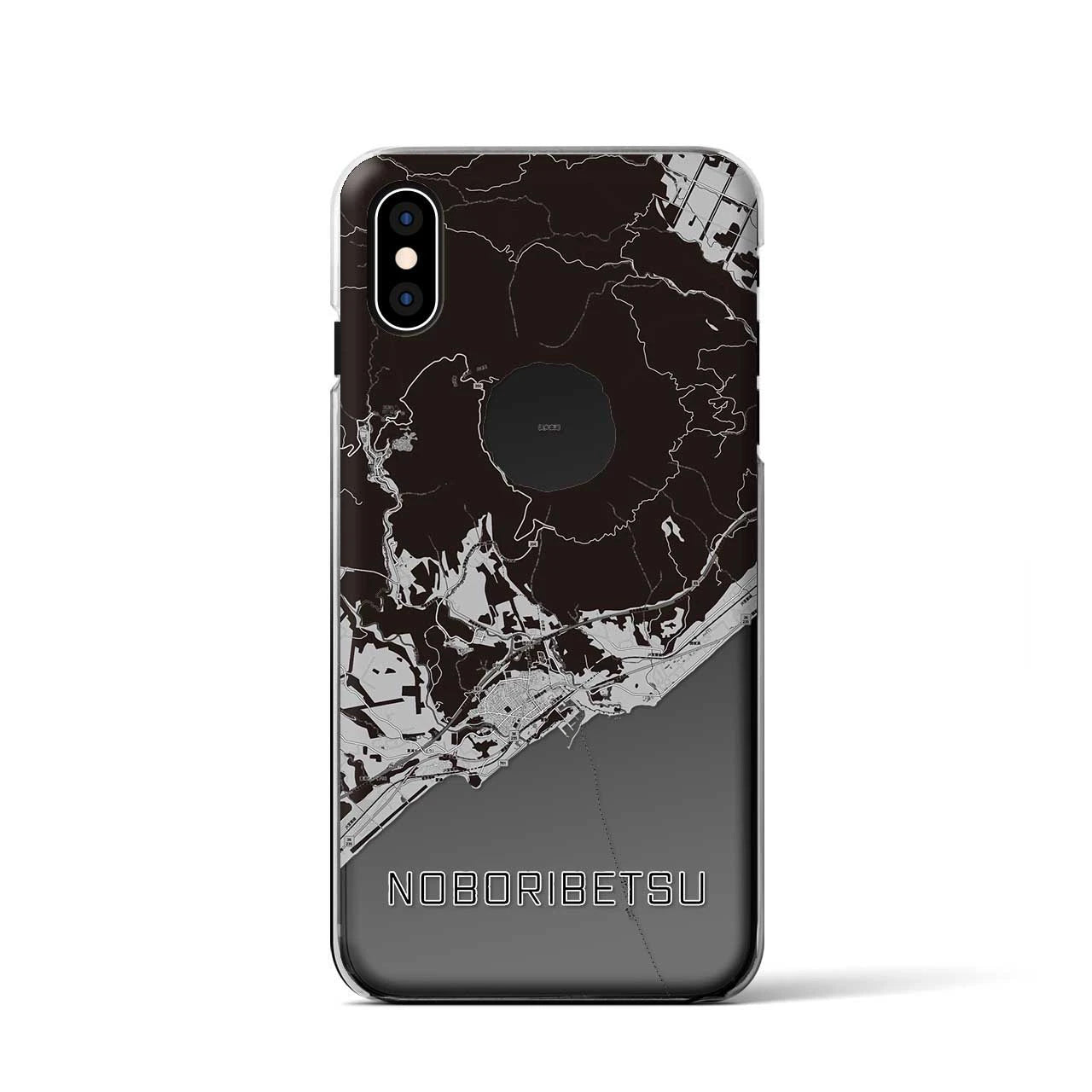 【登別(北海道)】地図柄iPhoneケース(クリアタイプ)