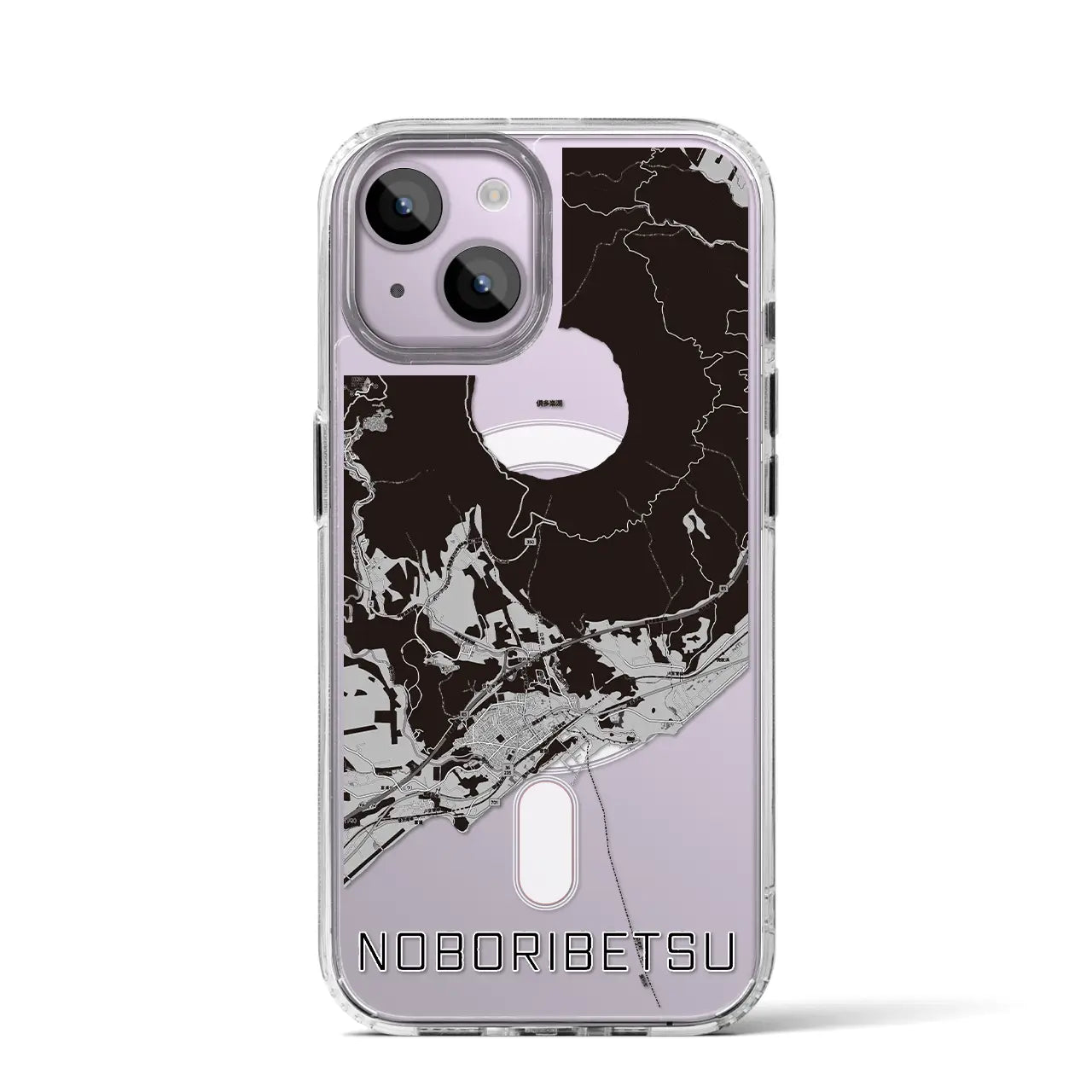 【登別(北海道)】地図柄iPhoneケース(MagSafeタイプ)