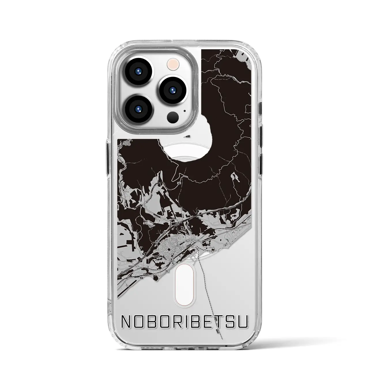 【登別(北海道)】地図柄iPhoneケース(MagSafeタイプ)