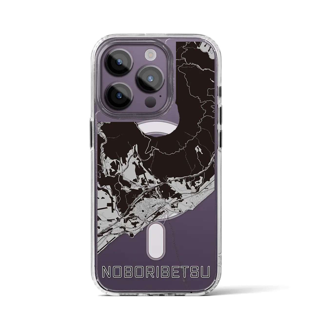 【登別(北海道)】地図柄iPhoneケース(MagSafeタイプ)