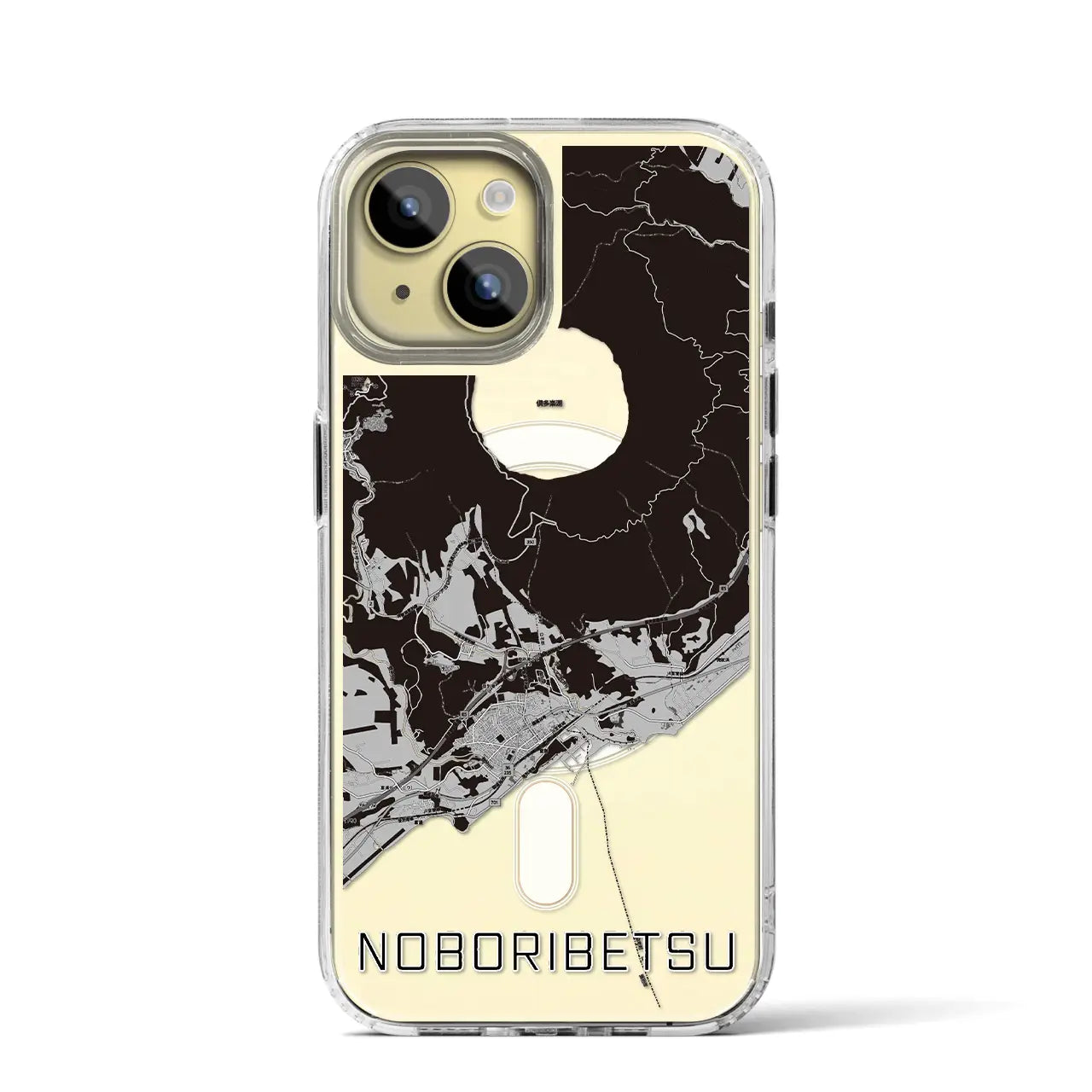 【登別(北海道)】地図柄iPhoneケース(MagSafeタイプ)