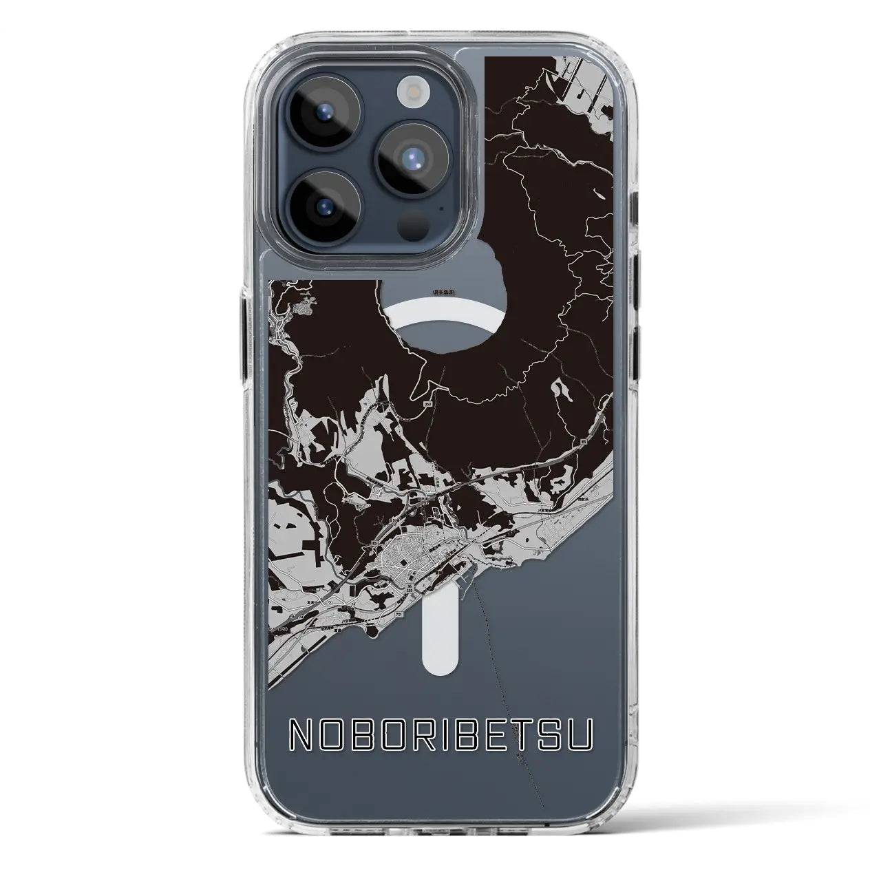 【登別(北海道)】地図柄iPhoneケース(MagSafeタイプ)
