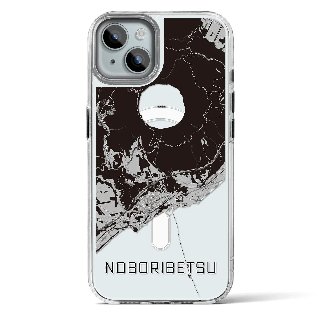 【登別(北海道)】地図柄iPhoneケース(MagSafeタイプ)