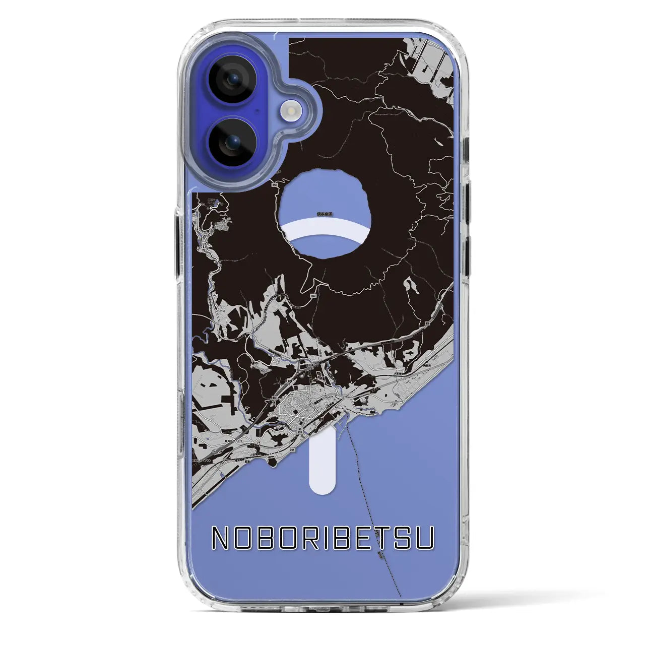 【登別(北海道)】地図柄iPhoneケース(MagSafeタイプ)