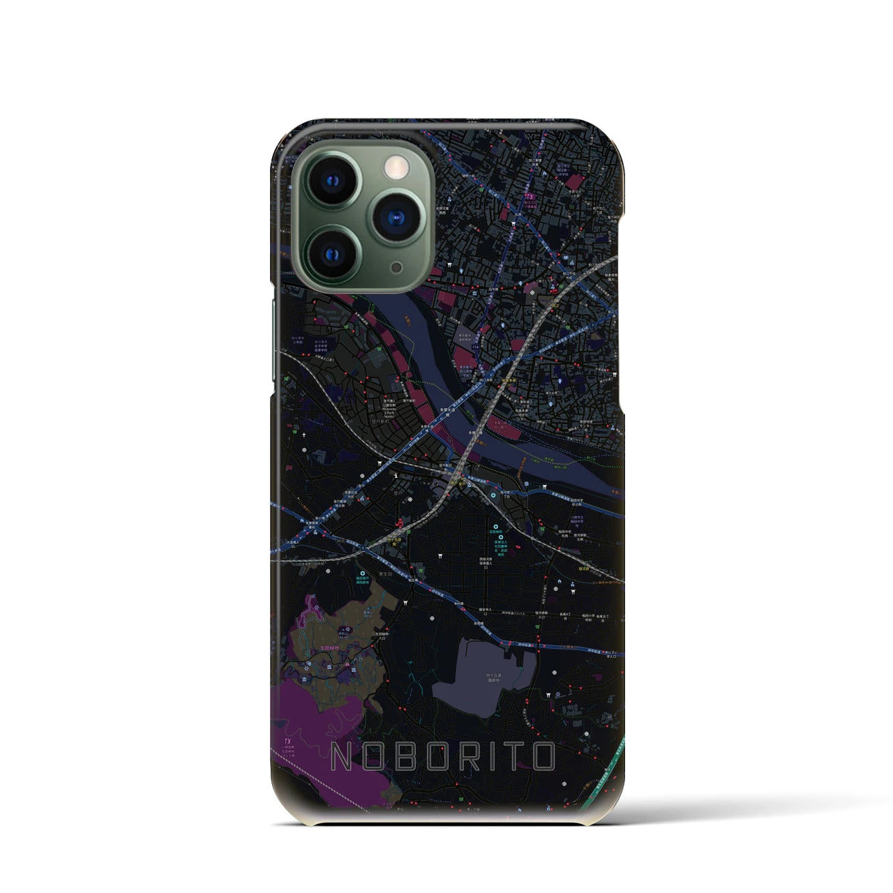 【登戸(神奈川県)】地図柄iPhoneケース(バックカバータイプ)