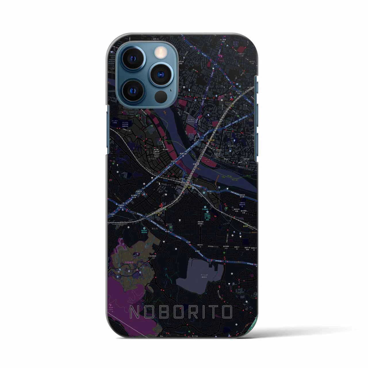 【登戸(神奈川県)】地図柄iPhoneケース(バックカバータイプ)