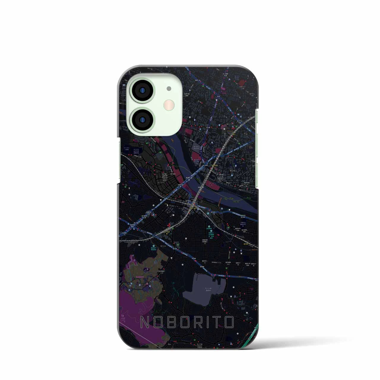 【登戸(神奈川県)】地図柄iPhoneケース(バックカバータイプ)