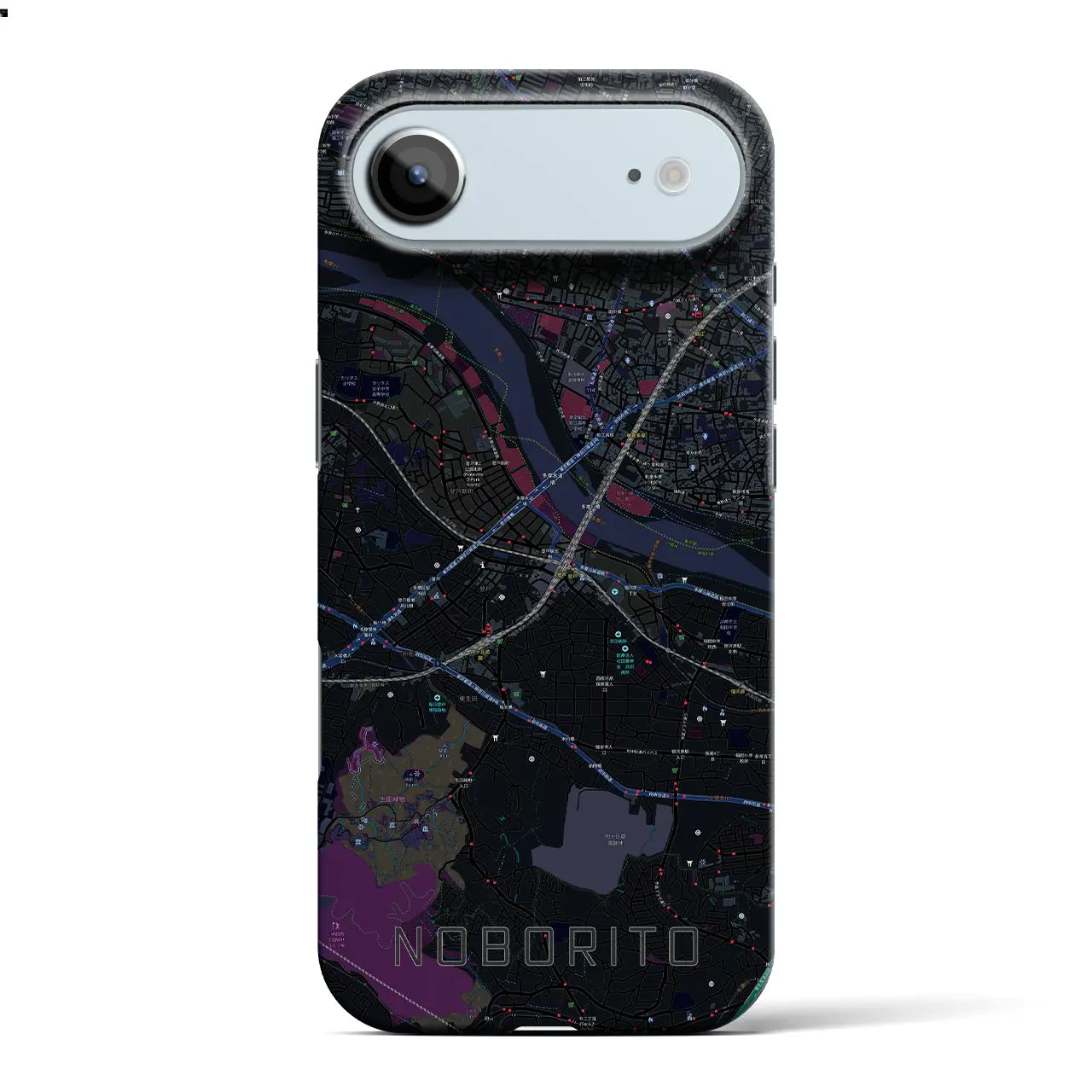 【登戸(神奈川県)】地図柄iPhoneケース(バックカバータイプ)